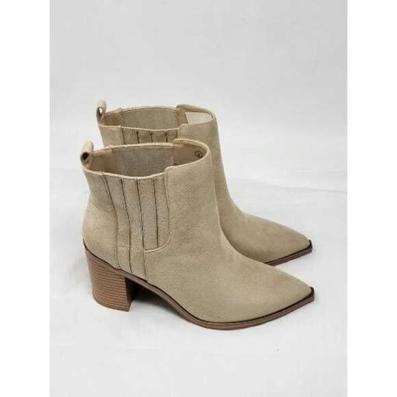 Imily Bela Women's Ankle Boots Chunky Heeled faux suede size 6 - Picture 2 of 5
